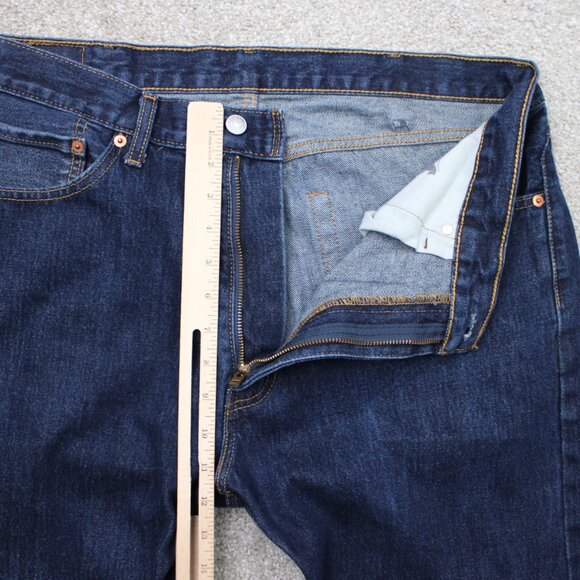 Levi's 505 Jeans Mens 38x32 Blue Regular Fit Straight Leg 100% Cotton Denim - Picture 9 of 14